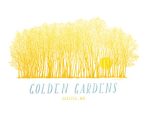 Golden Gardens Art Print