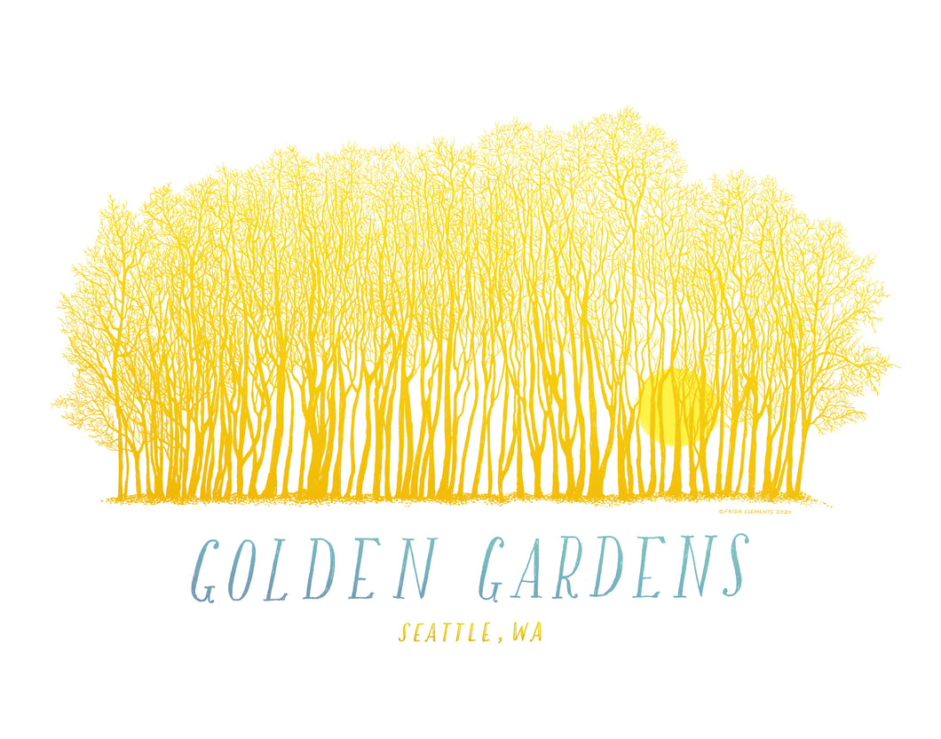 Golden Gardens Art Print