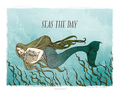 Seas The Day Art Print