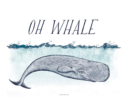 Oh Whale Art Print
